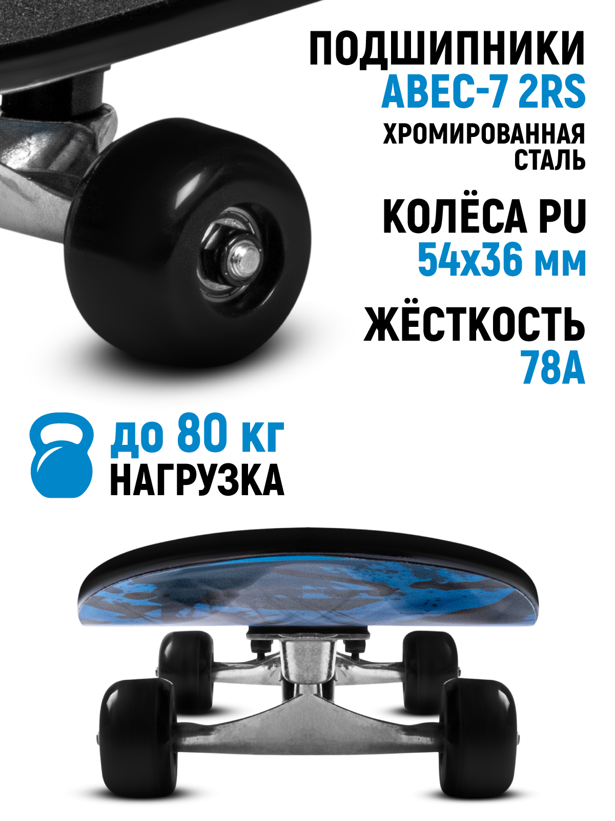 Скейтборд CITYRIDE - фото 4