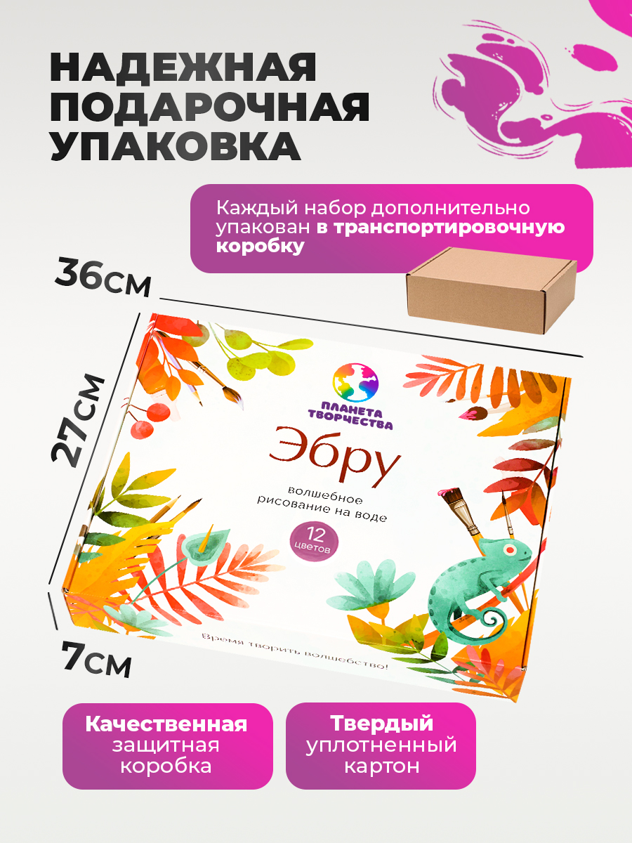 Акварисование Планета творчества эбру - фото 6
