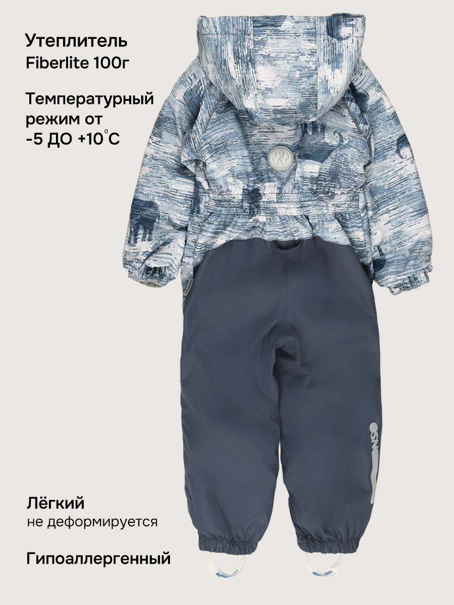 Комбинезон NIKASTYLE 8м1126 деним/серый - фото 5