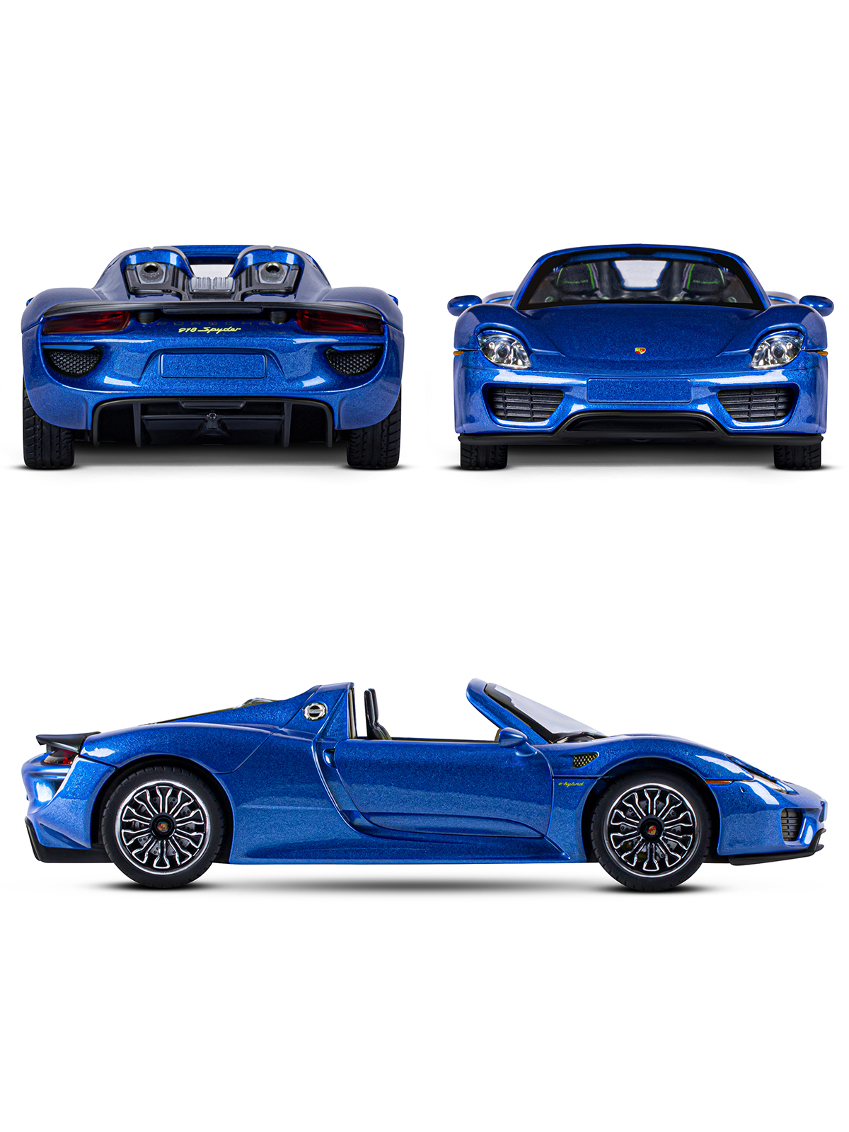 Автомобиль АВТОпанорама Porsche 918 Spyder 1:24 JB1251381 - фото 5