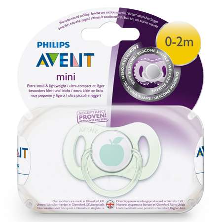 Пустышка Philips Avent ортодонтическая от 0 мес.