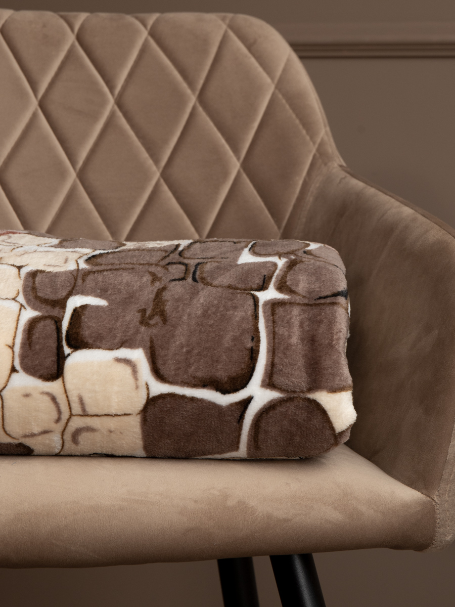 Плед TexRepublic Камешки 140 x 200 см велсофт - фото 6