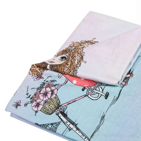Пододеяльник Amarobaby Парижанка на молнии AMARO-5202-Pa