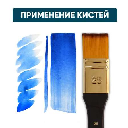 Кисть Гаммa 3 шт. (синтетика)