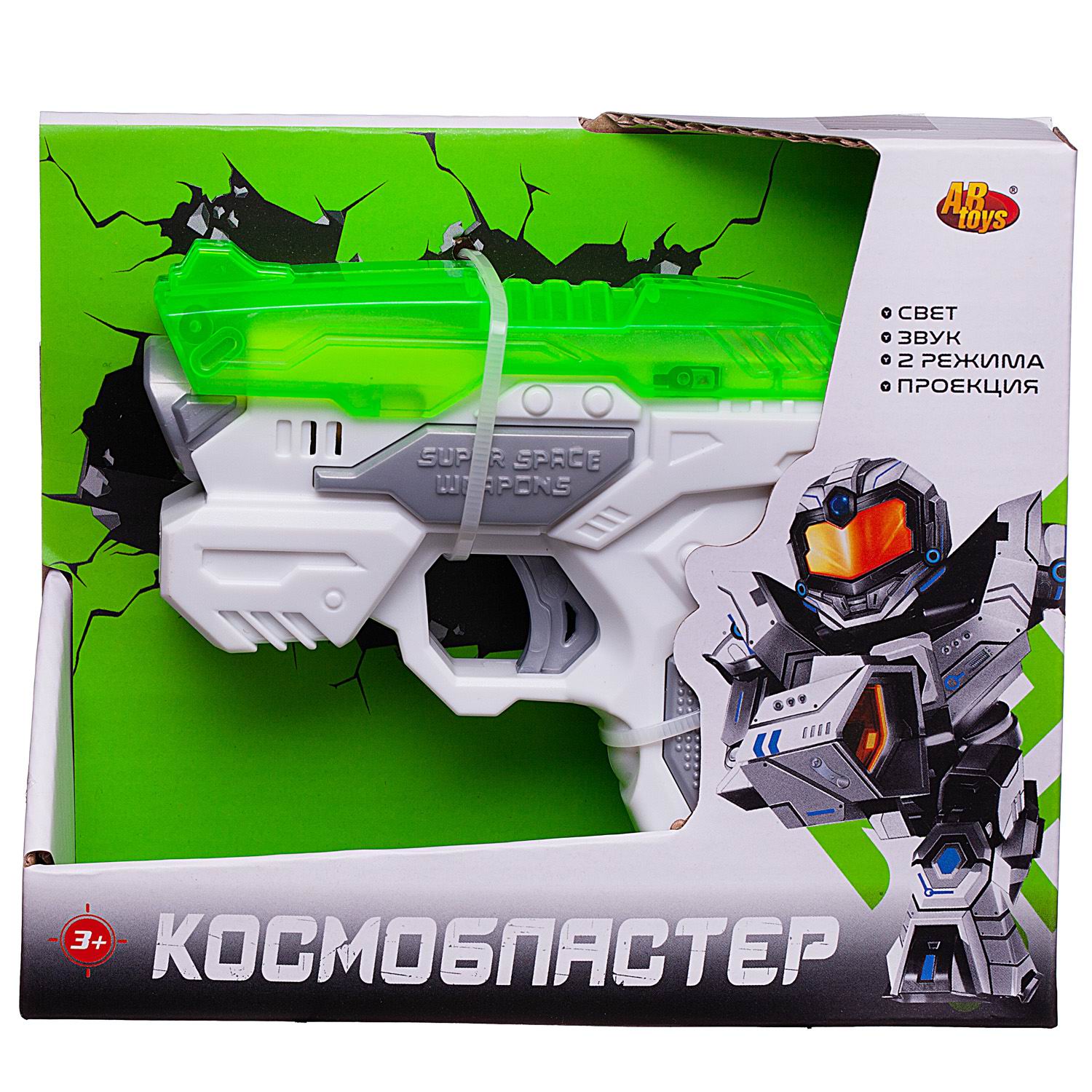 Изображение товара Космобластер ABtoys с световыми и звуковыми эффектами для активных игр