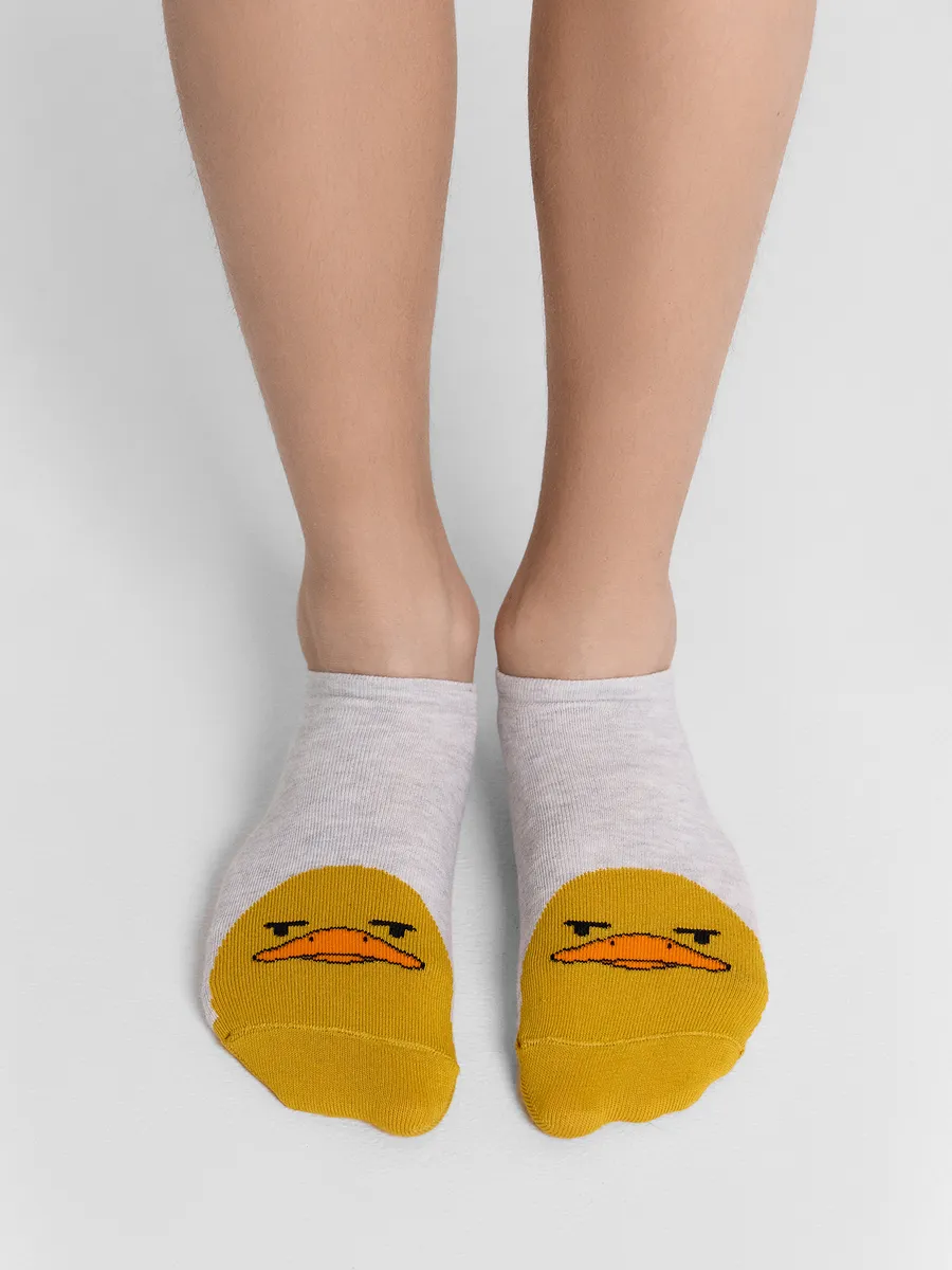 Носки 3 пары Mark Formelle (Марк Формэль) 453A-3199/сер.мел /молочный /св.сер.мел/ - фото 6