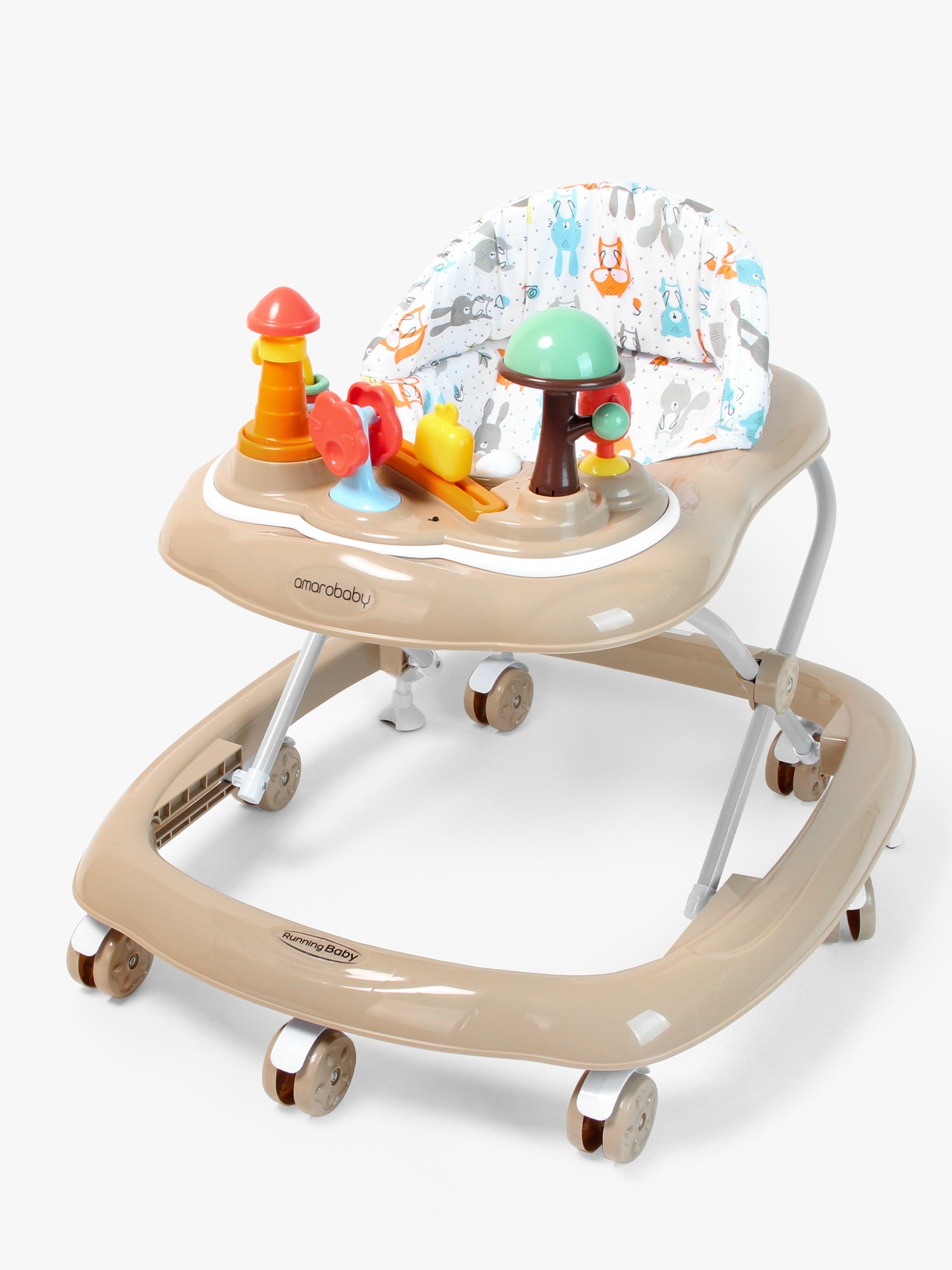 Ходунки Amarobaby Running Baby коричневый в ассортименте - фото 14