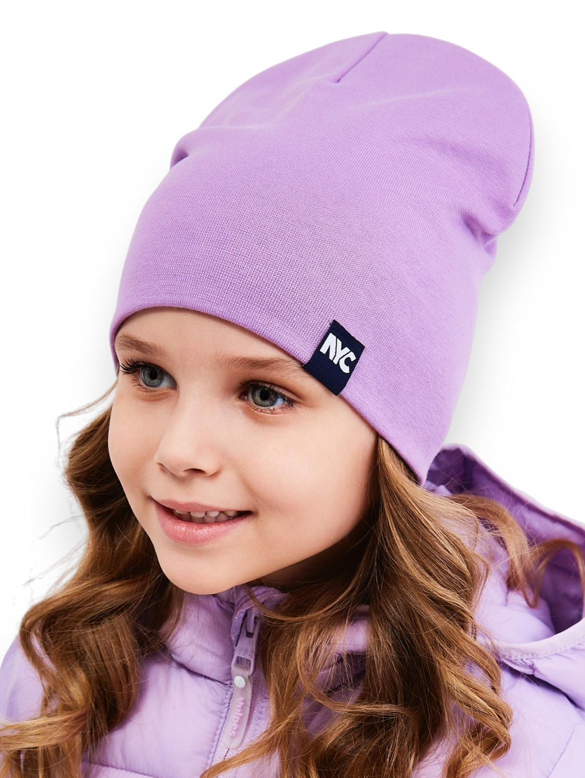 Шапка NYCkids NYC-H-067-plainG-purple - фото 1