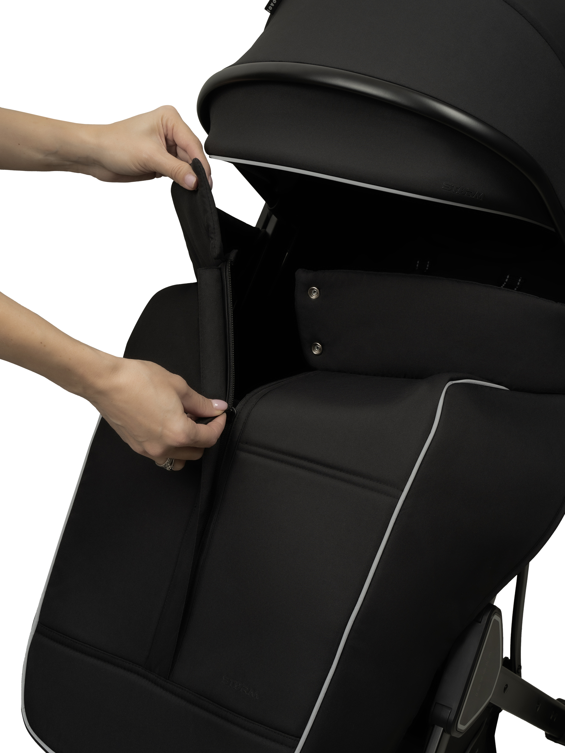 Коляска прогулочная JOVOLA Storm черный - фото 35