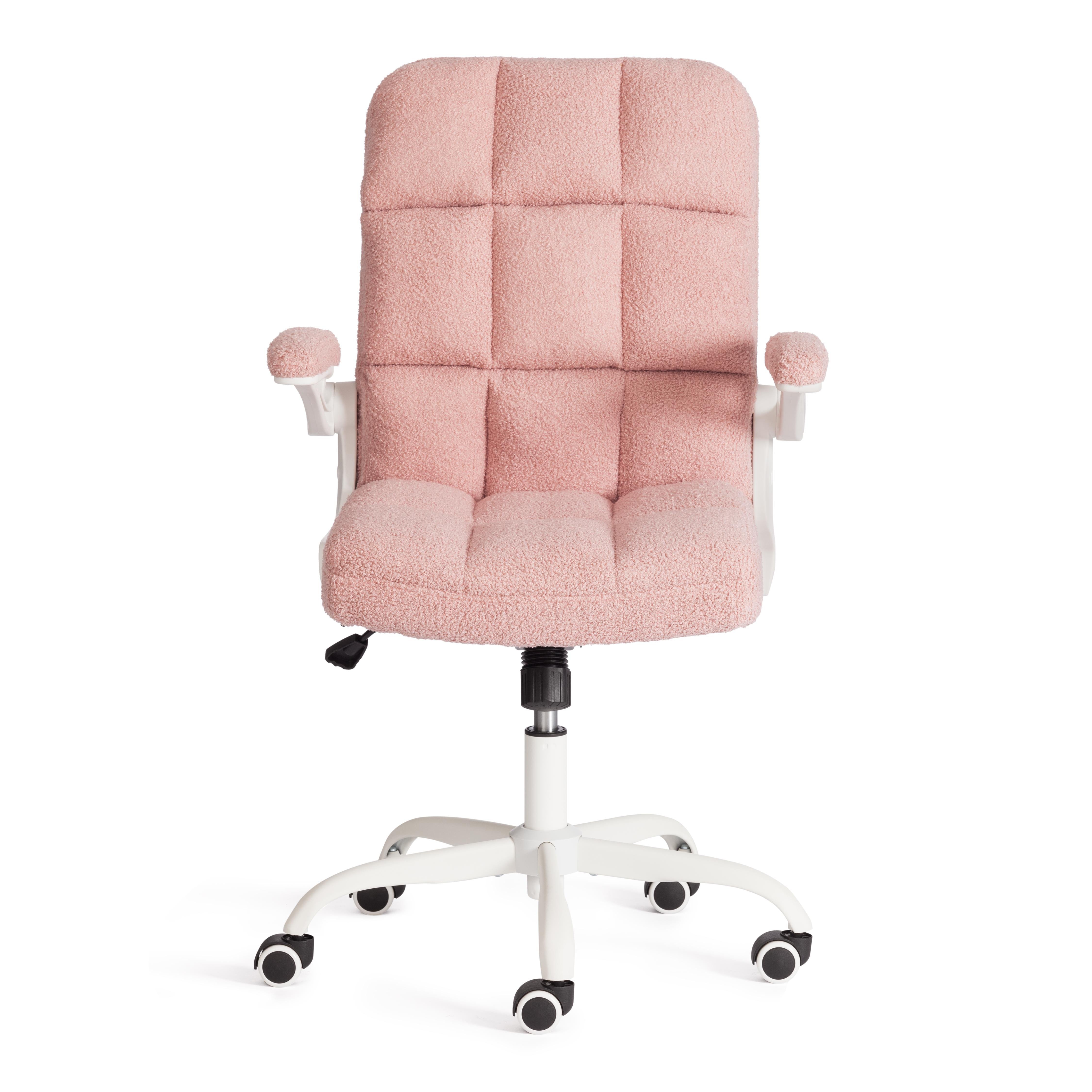 Компьютерное кресло TETCHAIR Лугано ткань тедди розовый - фото 6