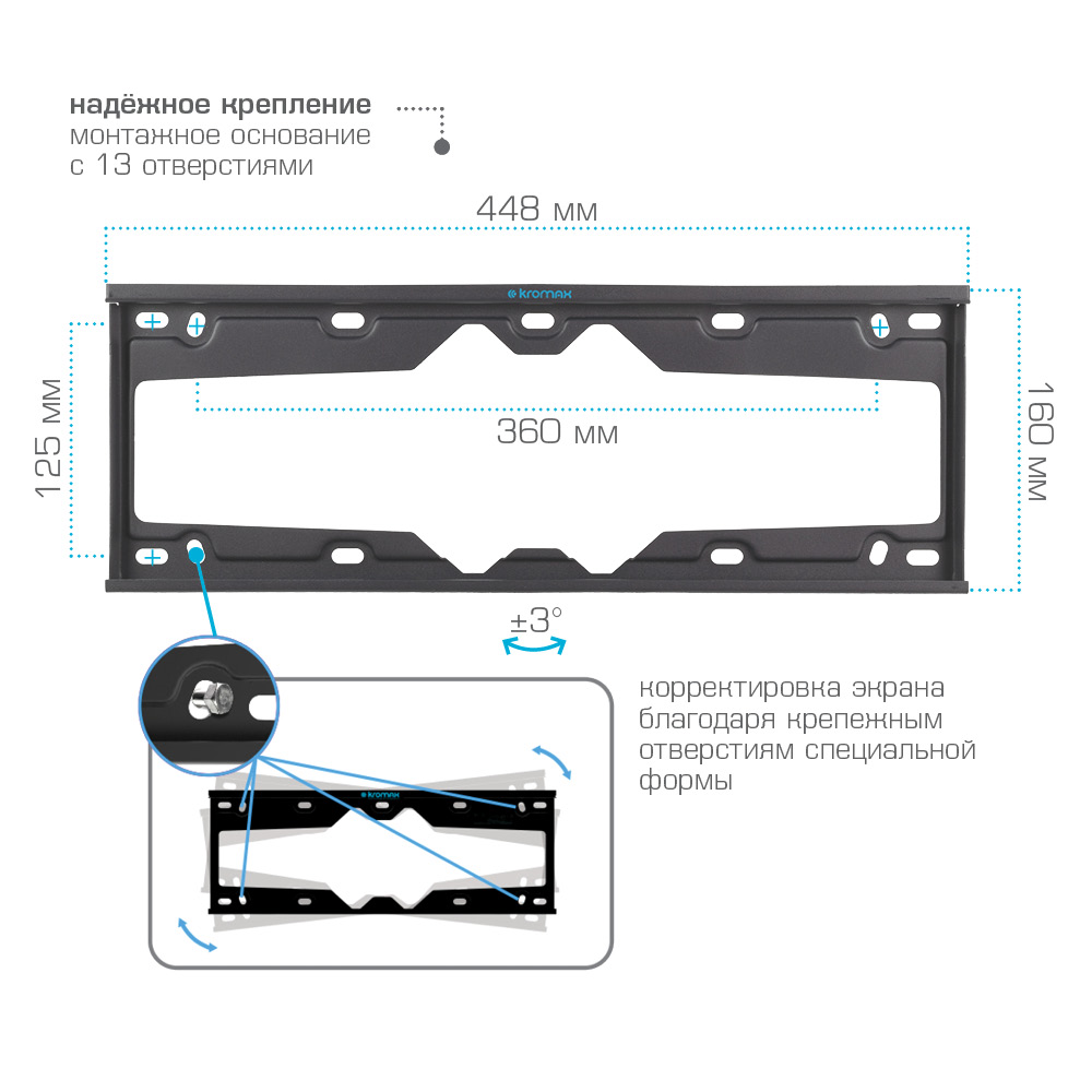 Кронштейн KROMAX Element-4 - фото 3