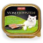 Корм влажный для кошек ANIMONDA 100г Vom Feinsten Adult М с индейкой куриной грудкой и травами консервированный