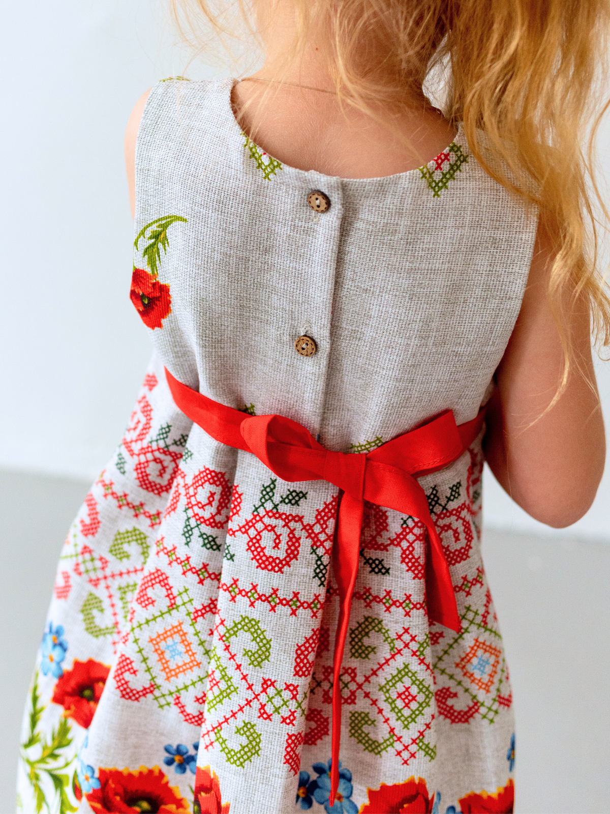 Платье MOUN платье_рогожка_к/р_маки - фото 10