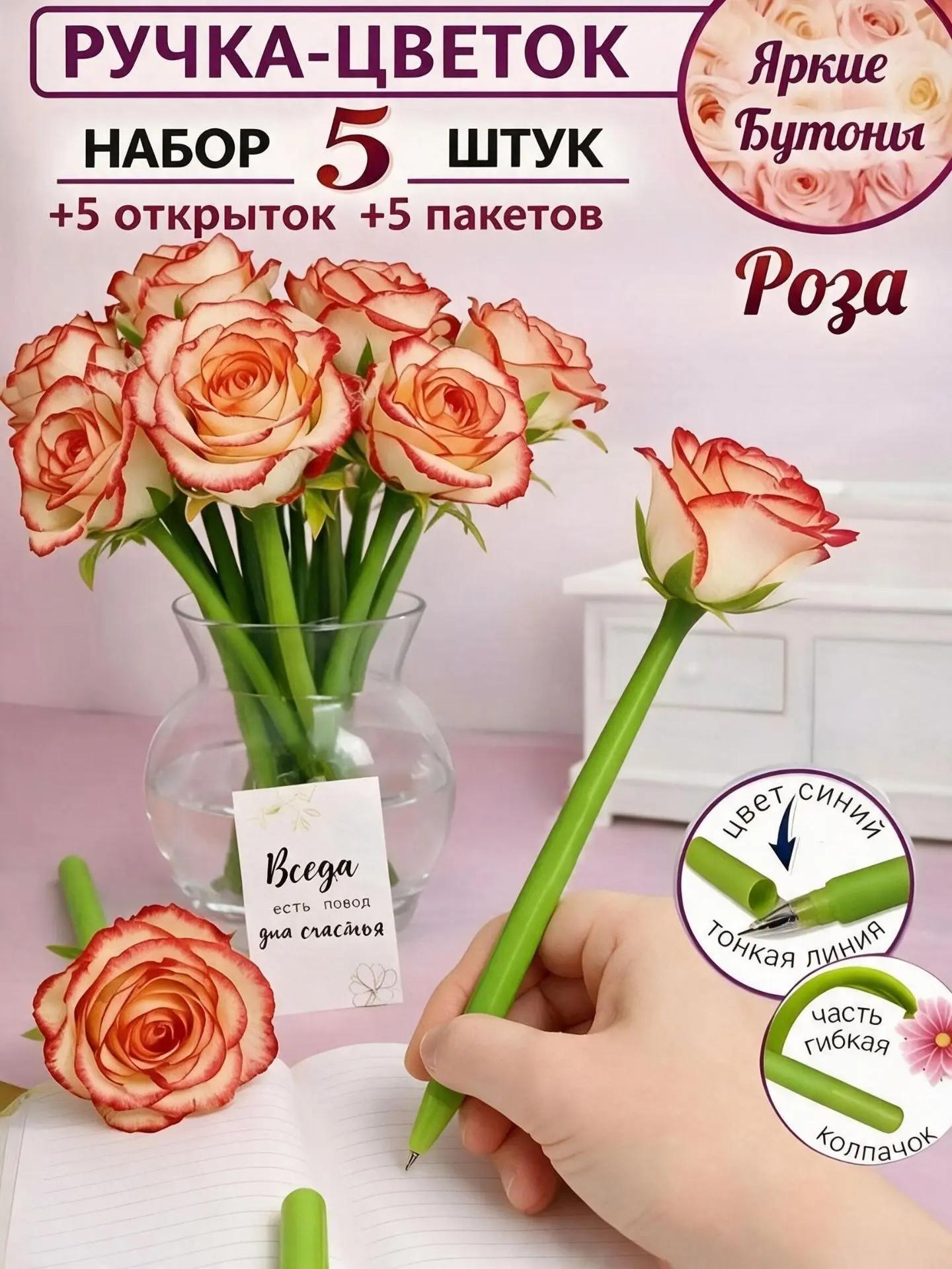 Ручка шариковая FAVORITSTAR DESIGN 5 шт. - фото 1