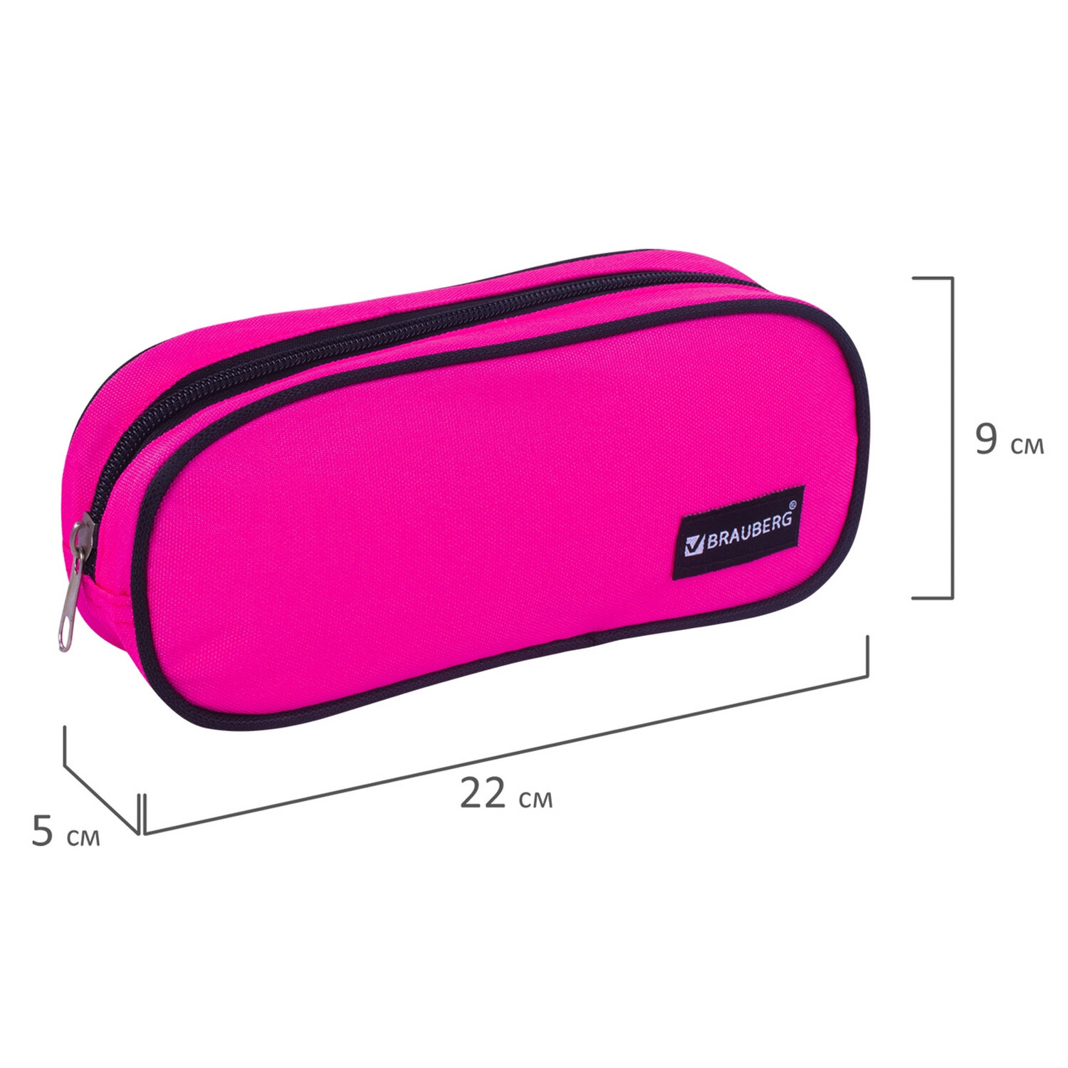 Пенал косметичка Brauberg Pink - фото 11
