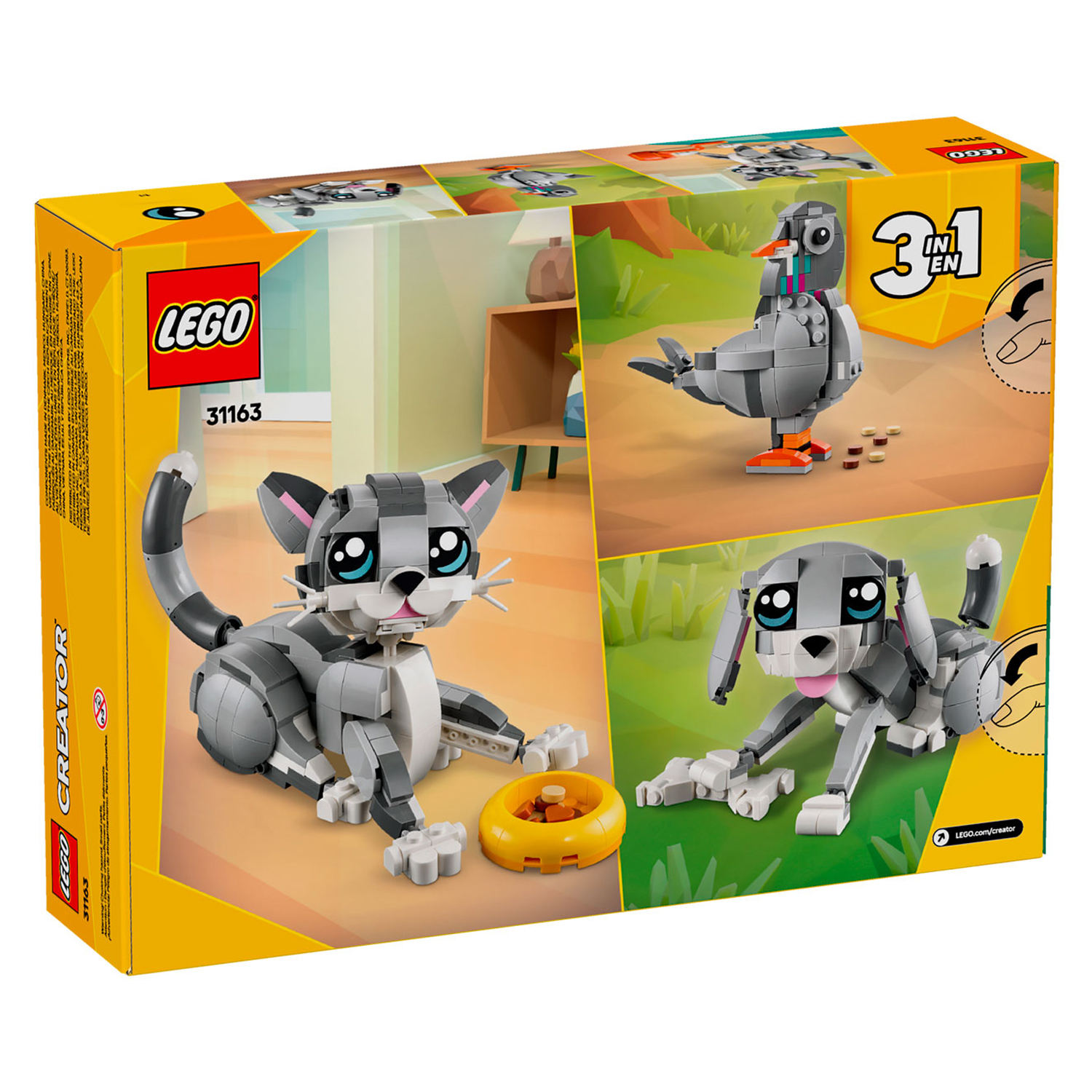 Конструктор LEGO Creator Игривый Кот 407 дет. - фото 13