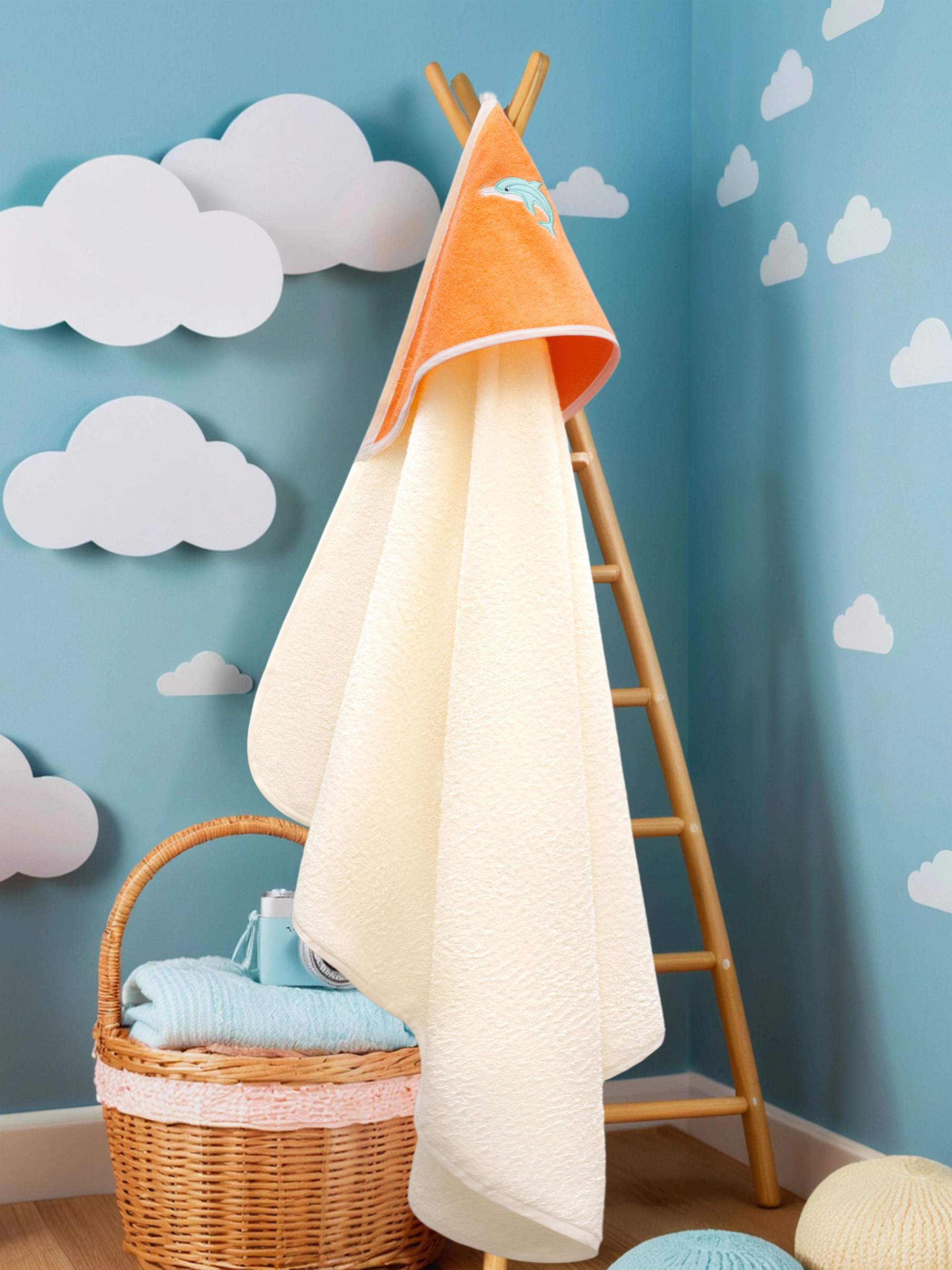 Полотенце уголок Wellness Малыш-01/29_Д 80 x 100 см 1 шт. - фото 1