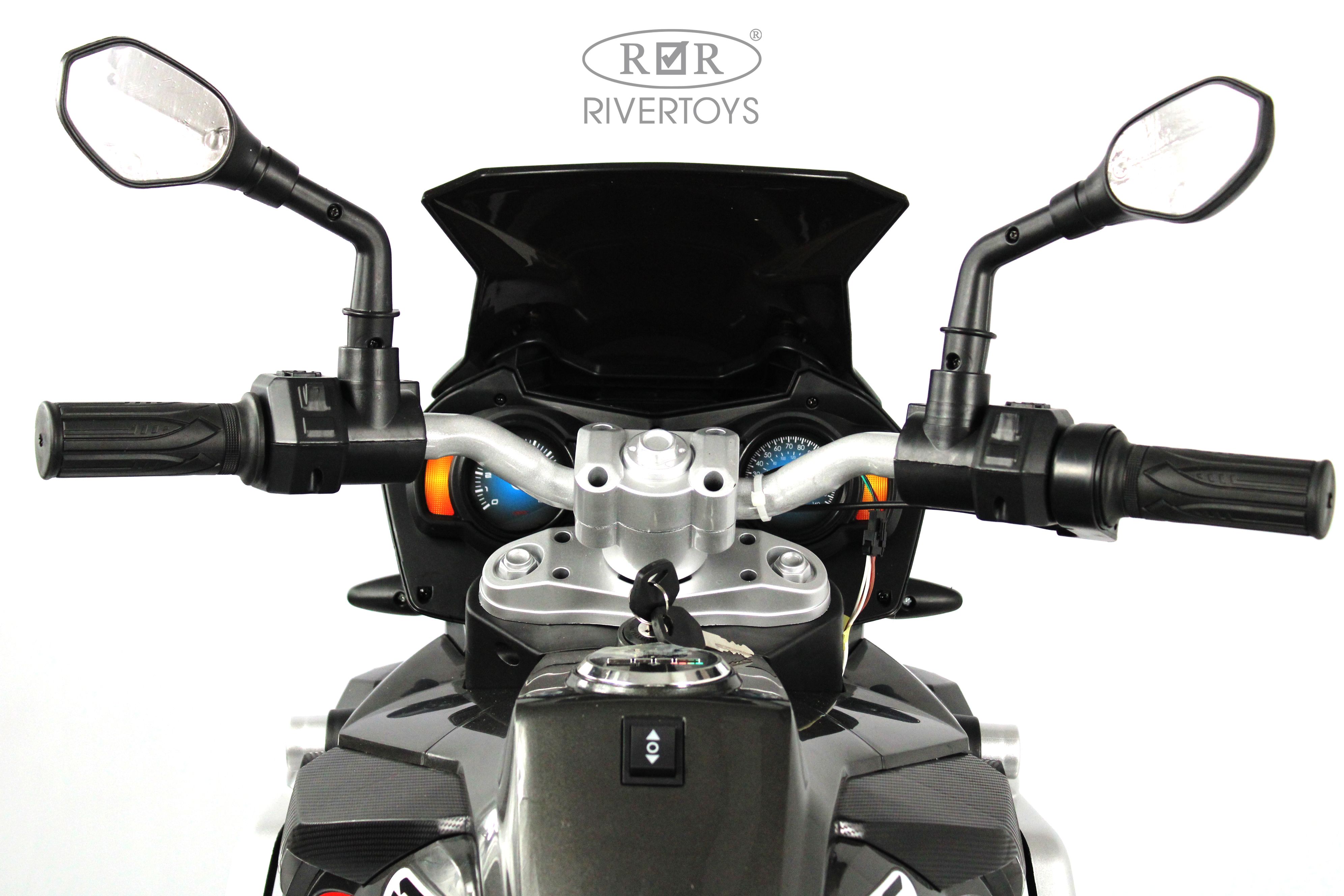 Электромотоцикл RIVERTOYS М111БХ-BLACK - фото 4