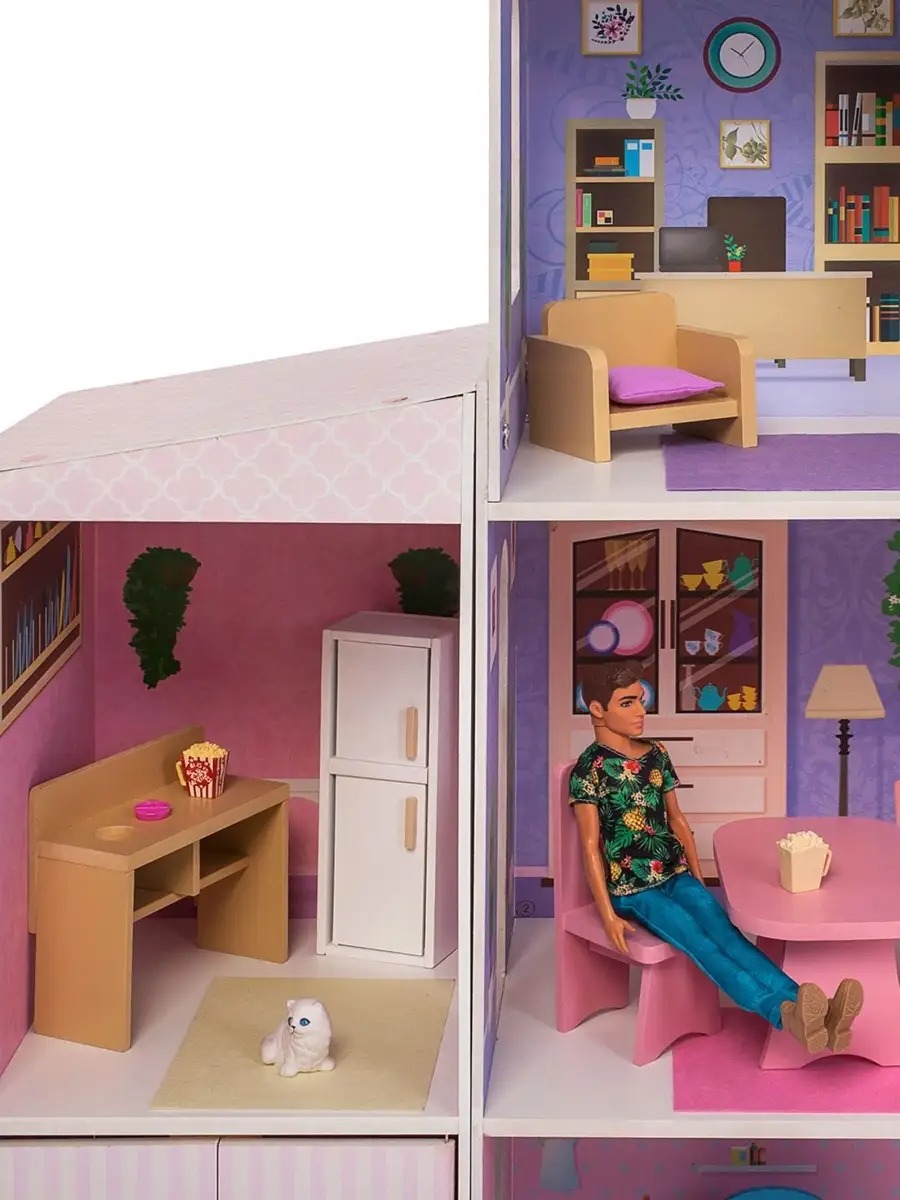 Домик для кукол PAREMO 135 см с мебелью PD316-03 - фото 9