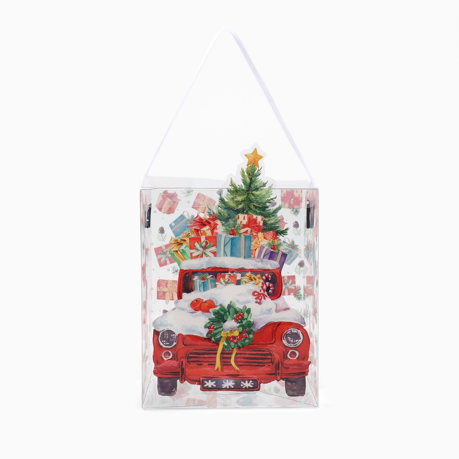 Подарочная коробка ПВС Дарите Счастье "Счастья в новом году", 12 х 15 х 12 см - фото 3