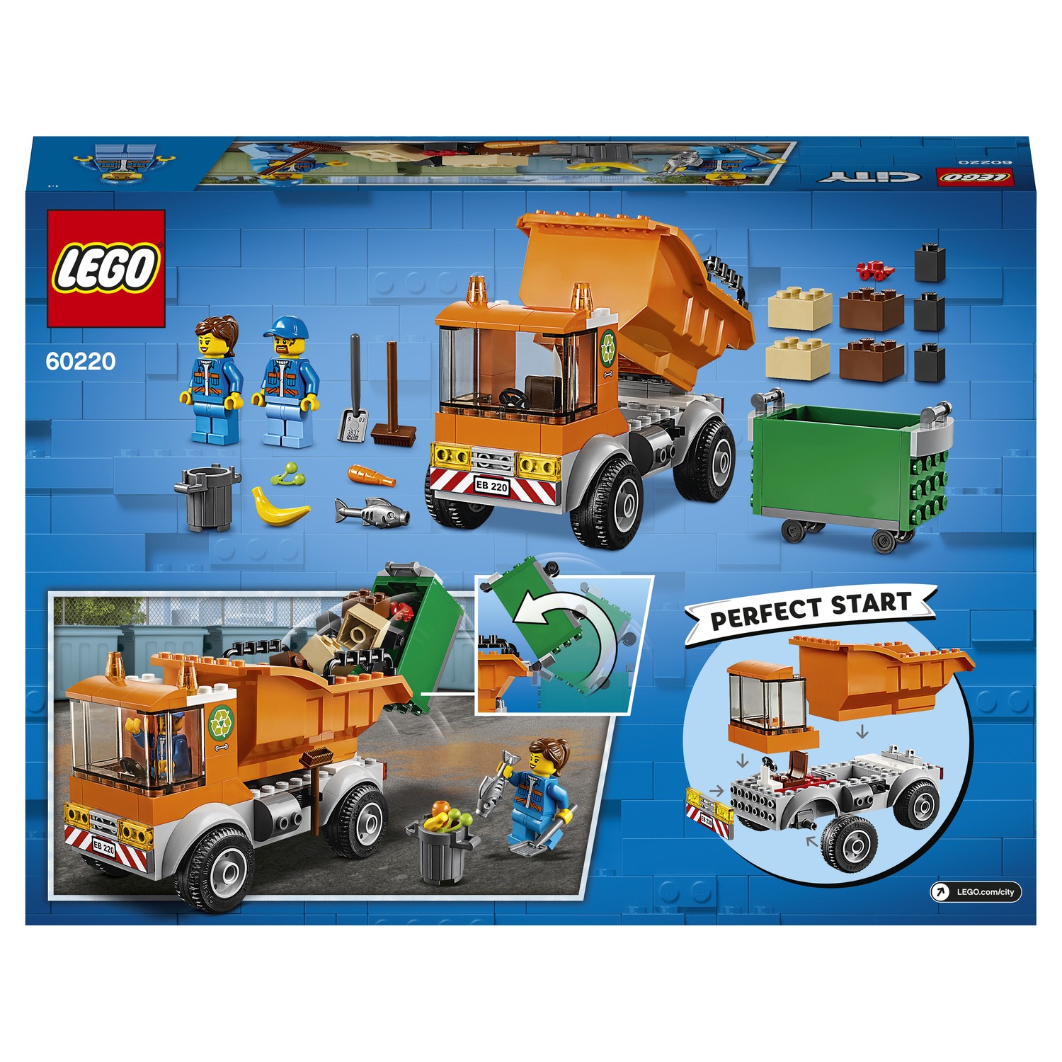 Конструктор LEGO City Great Vehicles Мусоровоз блочный - фото 3
