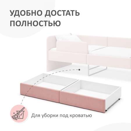 Ящики для хранения Olly роза ROMACK для кровати Romack Olly роза комплект из 2 шт.