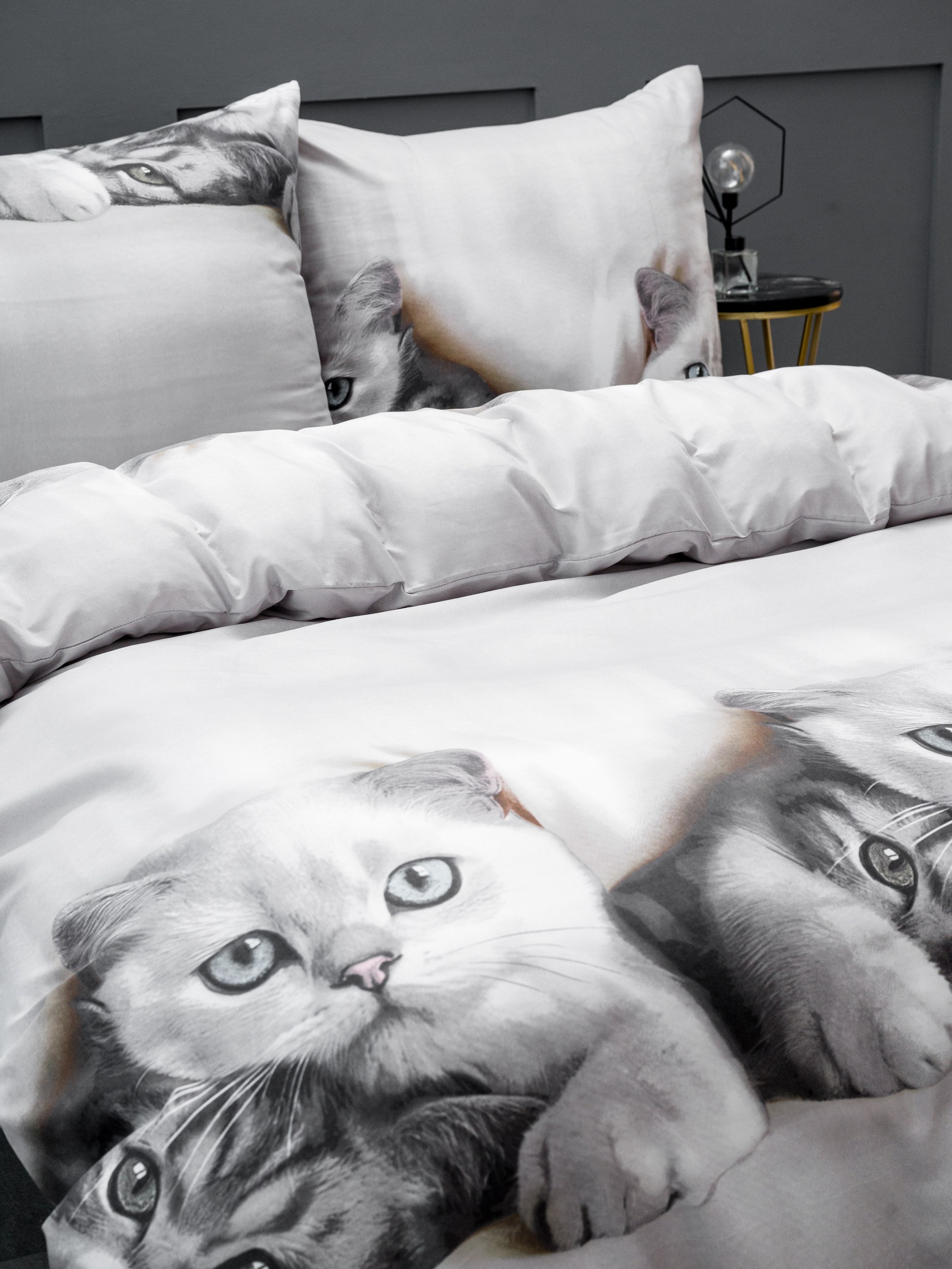 Комплект постельного белья PAVLine Котик евро - фото 4