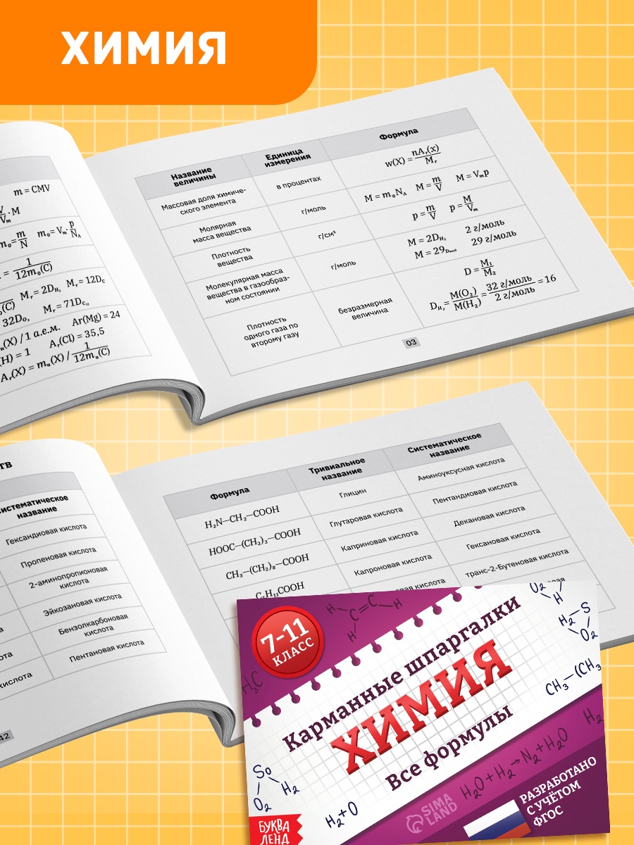 Набор Буква-ленд книг Карманные шпаргалки для 7 11 класса 4 книги по 64 стр - фото 16