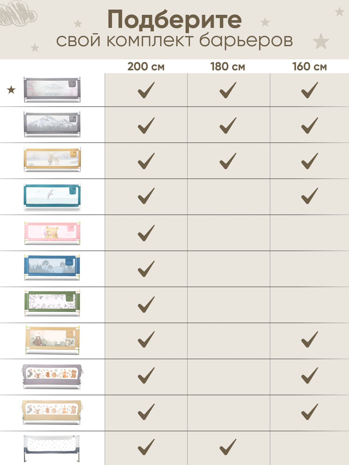 Барьер-ограничитель Solmax Серый, розовый 200 см - фото 13
