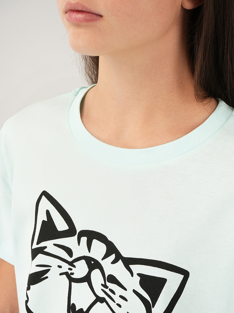 Пижама HappyFox HF9148ментоловый - фото 4