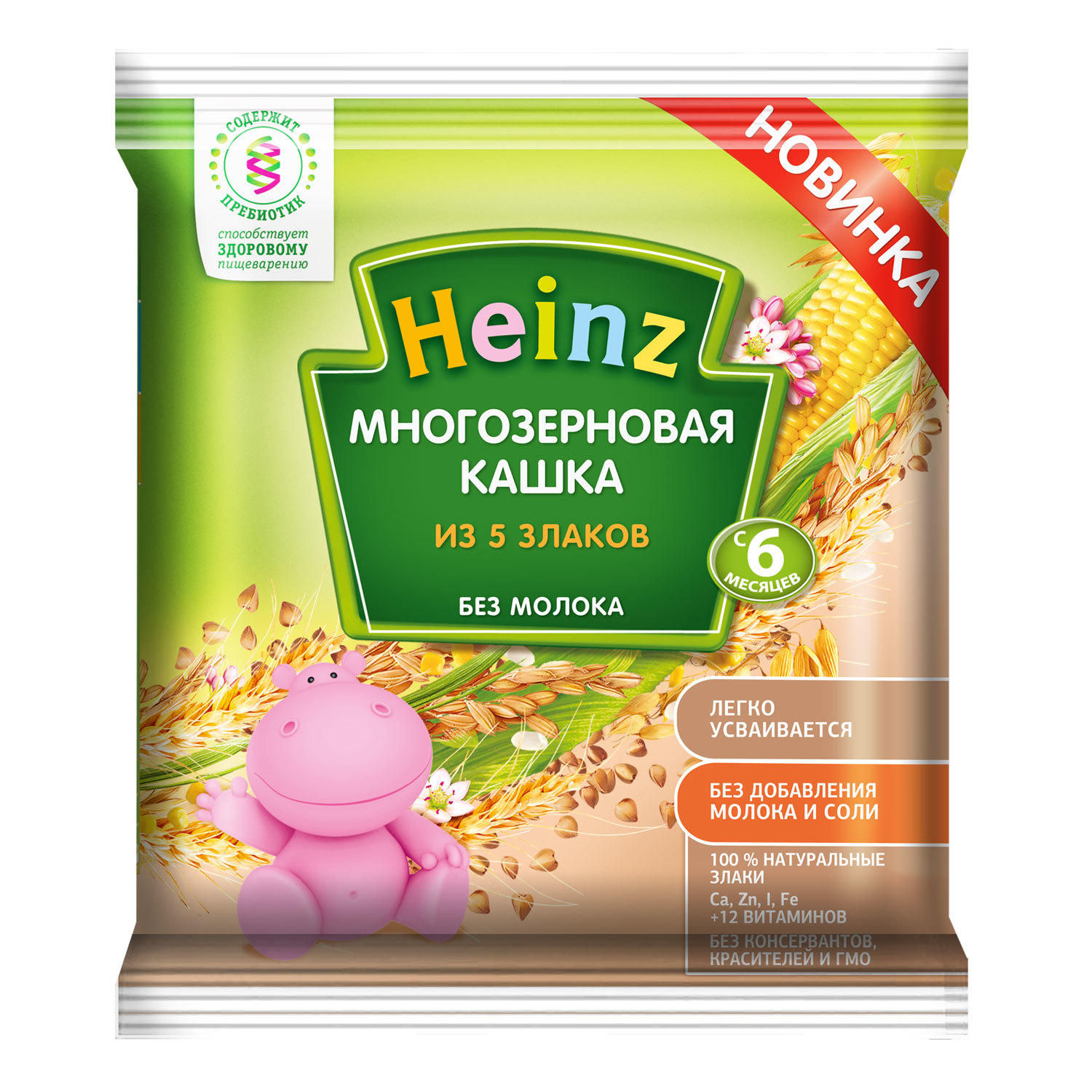 Каша Heinz безмолочная многозерновая сашет 30 г - фото 1