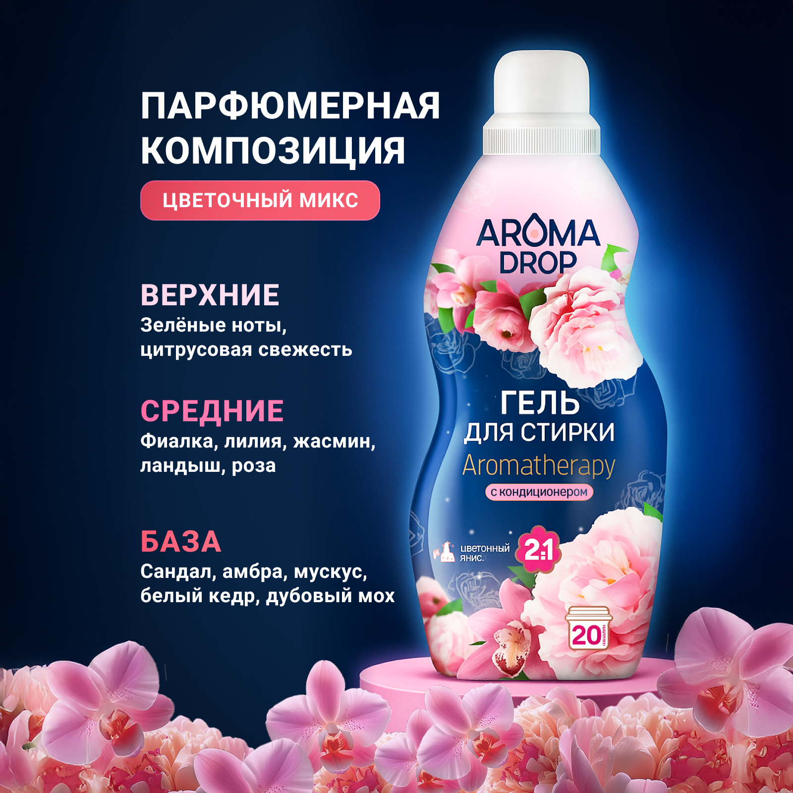 Гель для стирки AROMA DROP 5 л - фото 3