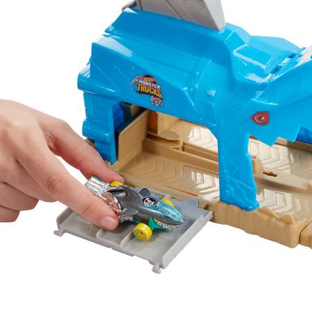Трек Hot Wheels Пусковой гараж Шарк Рик с пусковой установкой