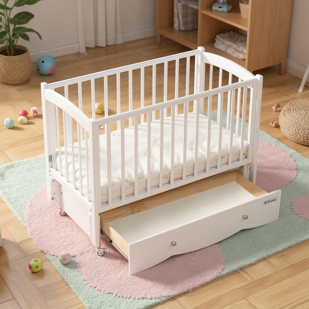 Детская кроватка Mr Sandman, универсальный маятник (белый) - фото 21