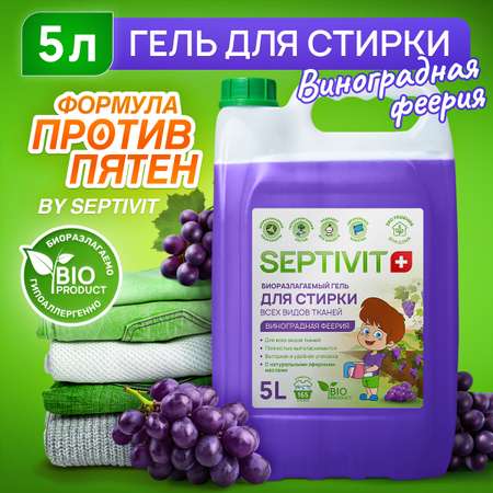 Гель для стирки SEPTIVIT Виноградная Феерия 5л