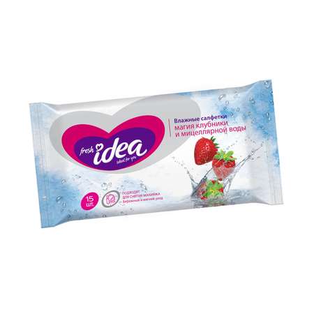 Влажные салфетки Fresh idea антибактериальные 15 шт.