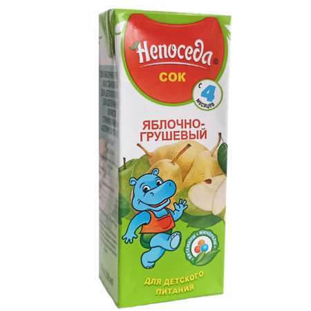 Сок Непоседa. яблоко-груша 0.2л с 4месяцев