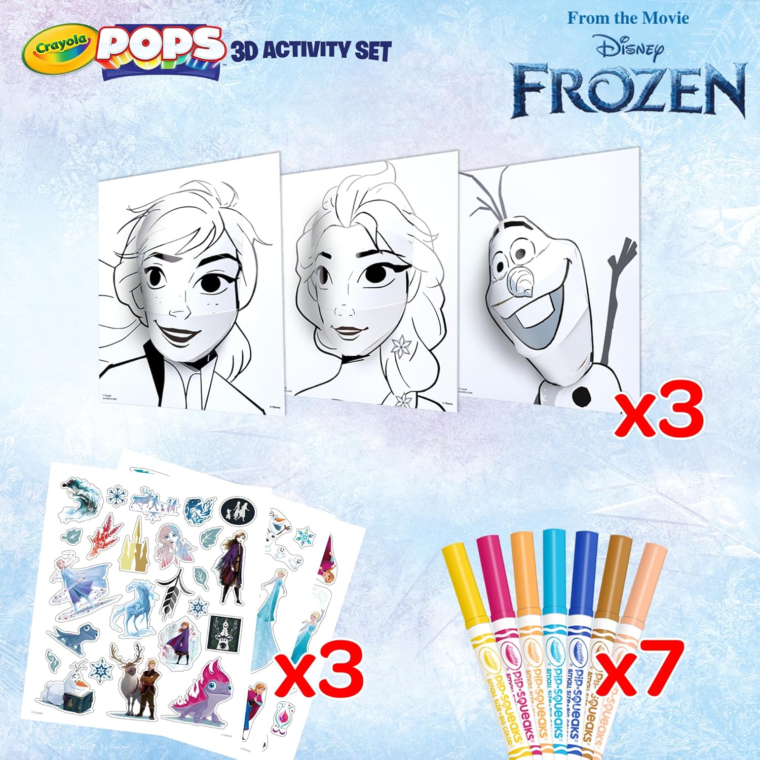 Набор большая раскраска Crayola Холодное сердце - фото 2