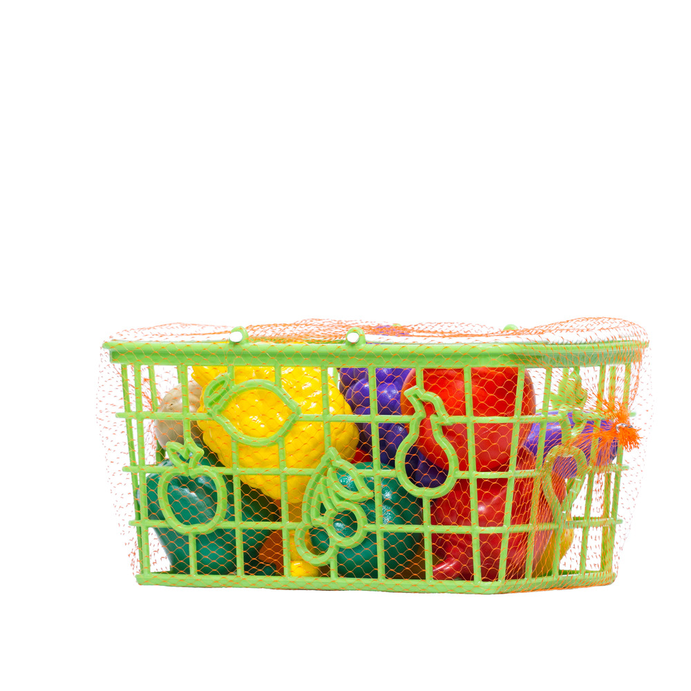 Игровой набор Green Plast продукты, прилавок, касса, тележки и корзинки - фото 7