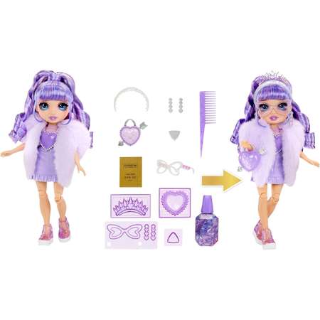 Кукла модельная Rainbow High Creative Crystals Violet