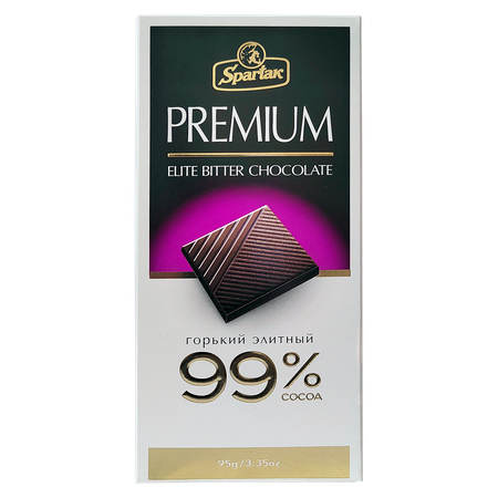 Шоколад КФ Спартак горький 99% без сахара 95гр