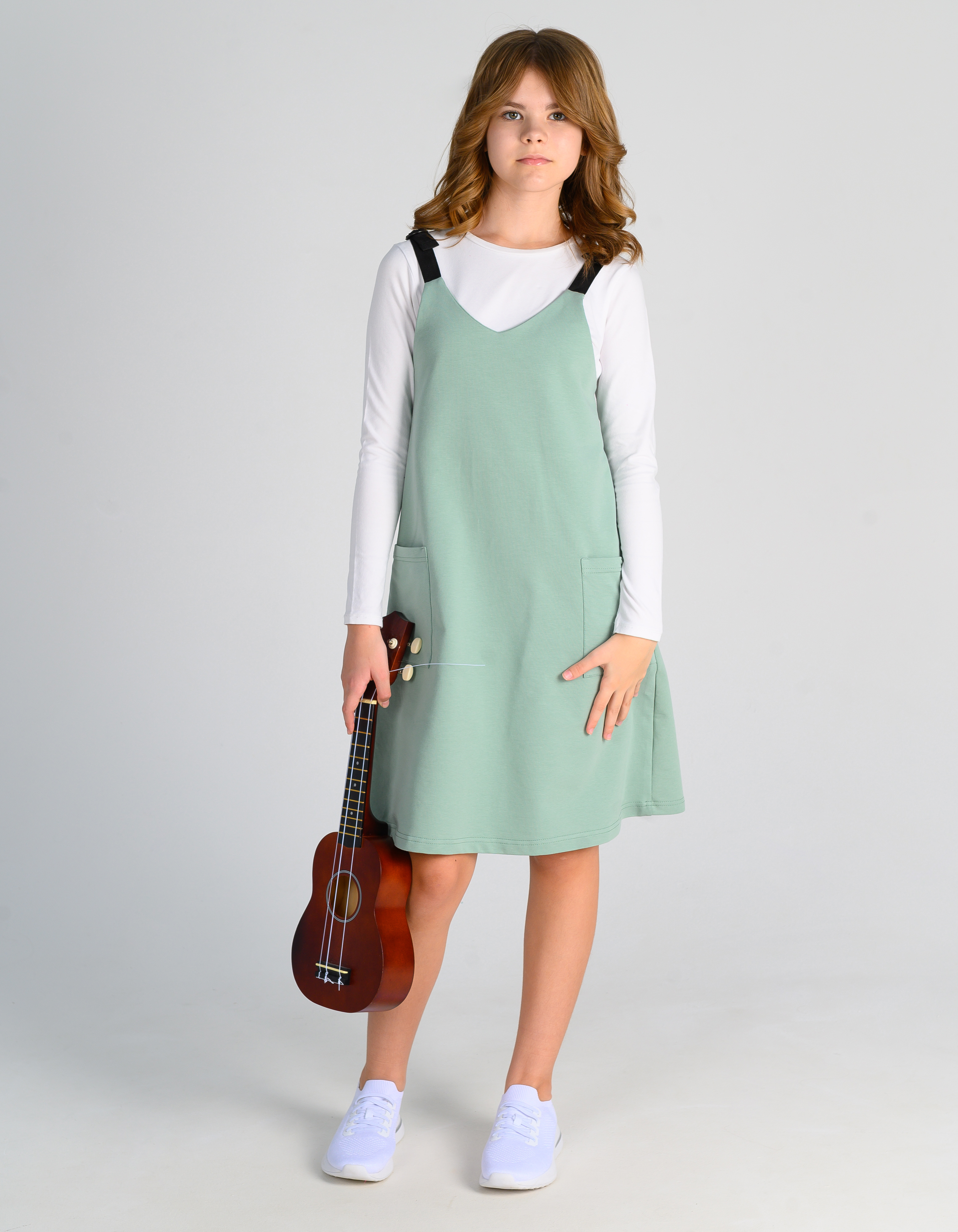 Сарафан MiloTa ПФ07/олива - фото 5