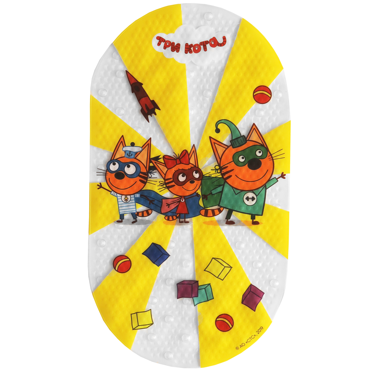 Коврик для купания Три кота - фото 1