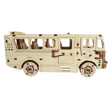 Конструктор HobbyWood Автобус деревянный