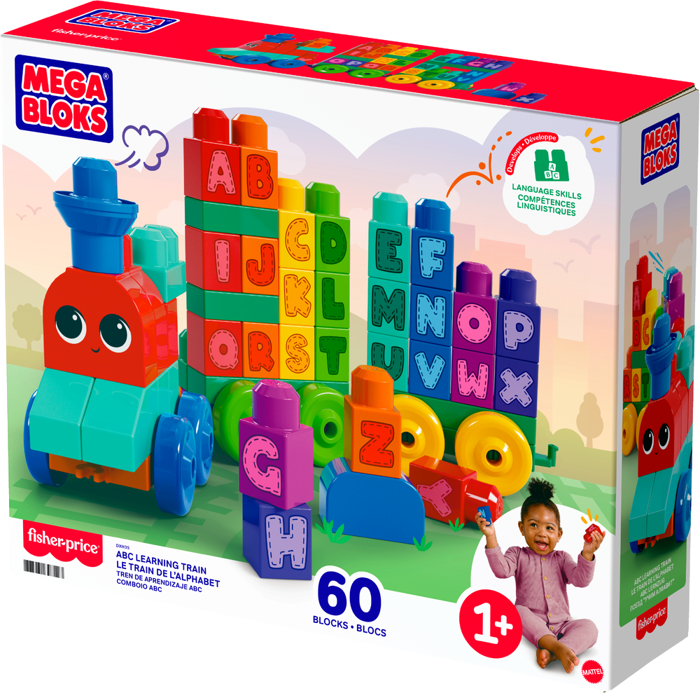 Конструктор Mega Bloks ABC Learning Train 60 дет. - фото 2