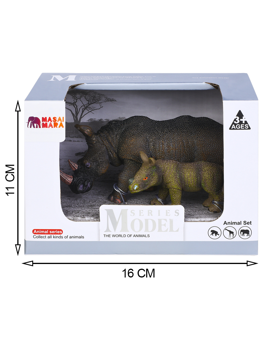Игровой набор Masai Mara Семья носорогов - фото 6