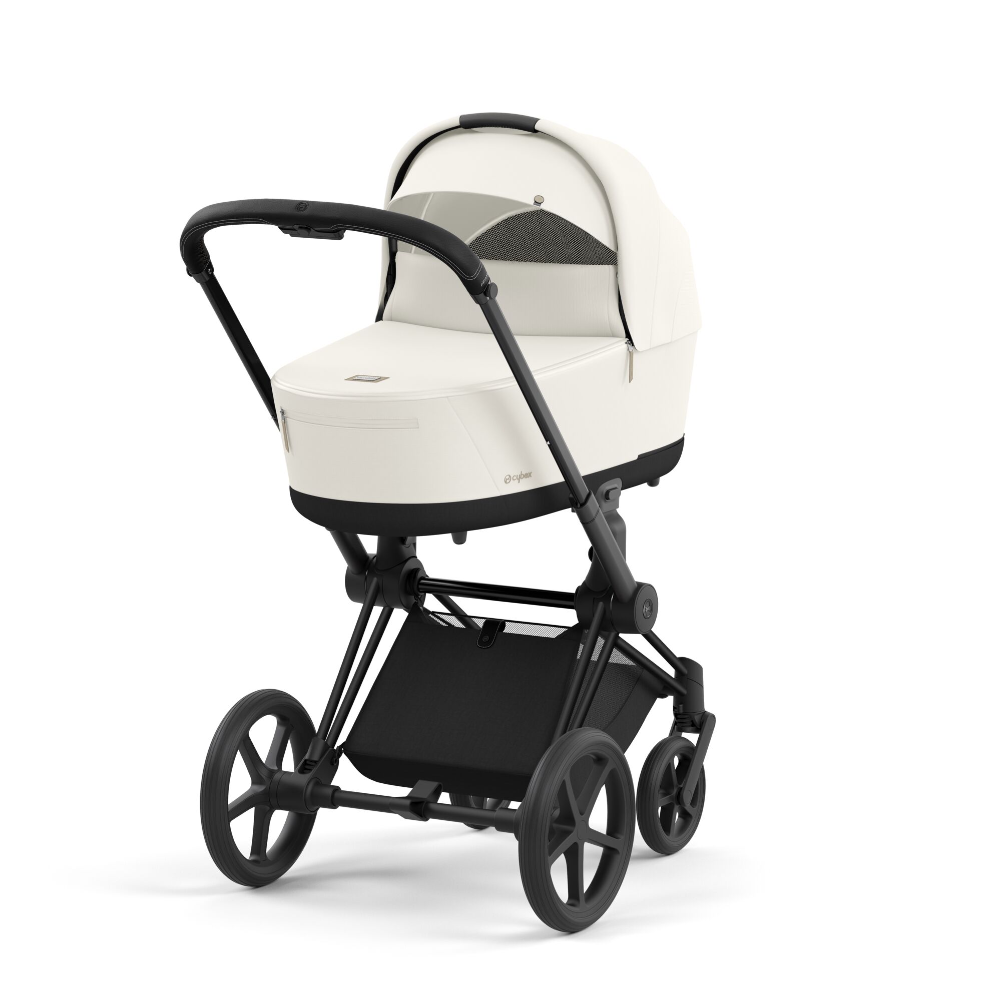 Коляска 2в1 Cybex Priam IV Matt Black белый - фото 5