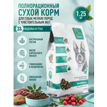 Корм для собак мелких сухой Clan Classic Sensitive 24/11 с чувствительным пищеварением утка с бурым рисом 1.25кг