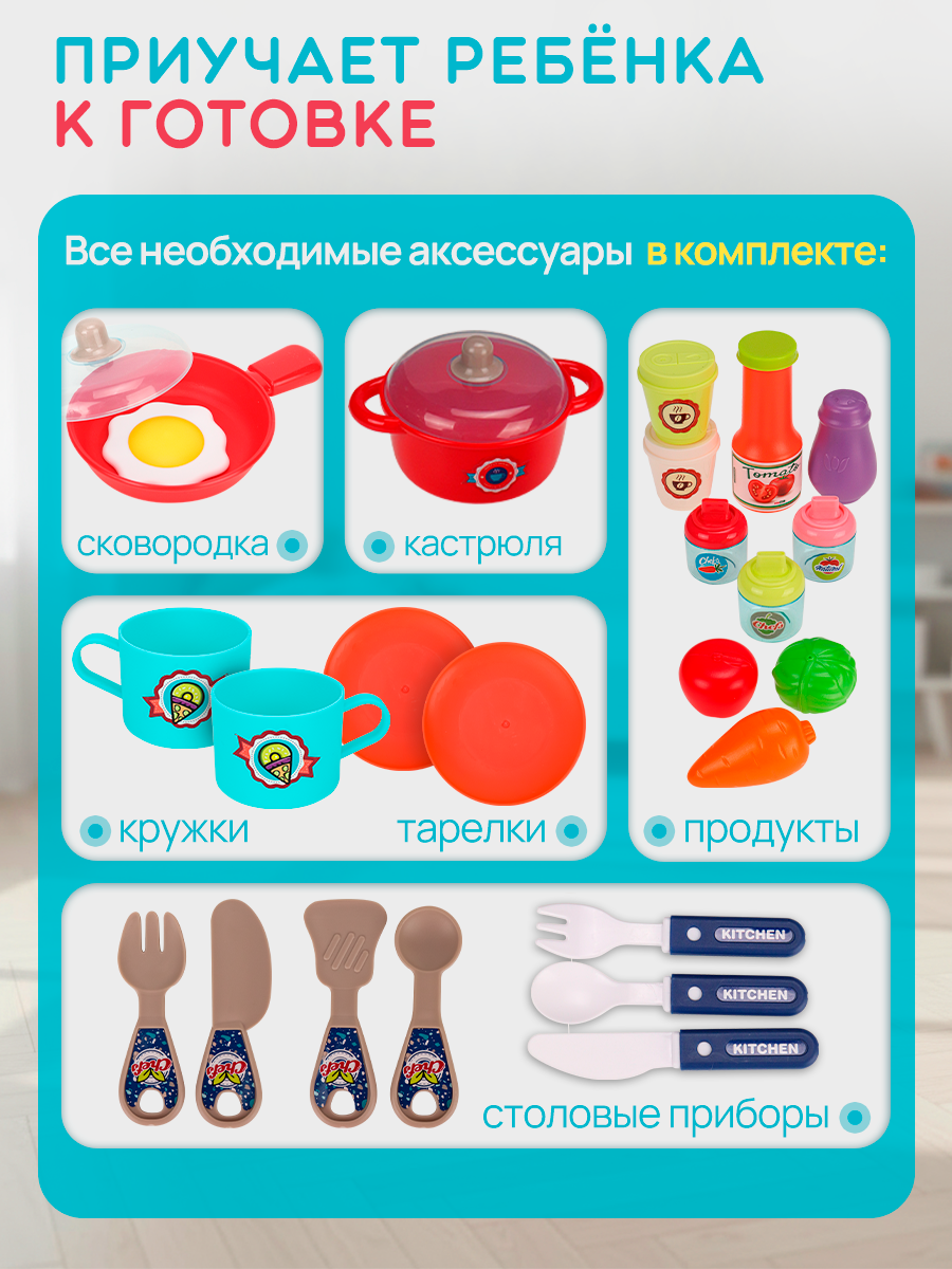 Игрушечная кухня Рыжий кот - фото 5