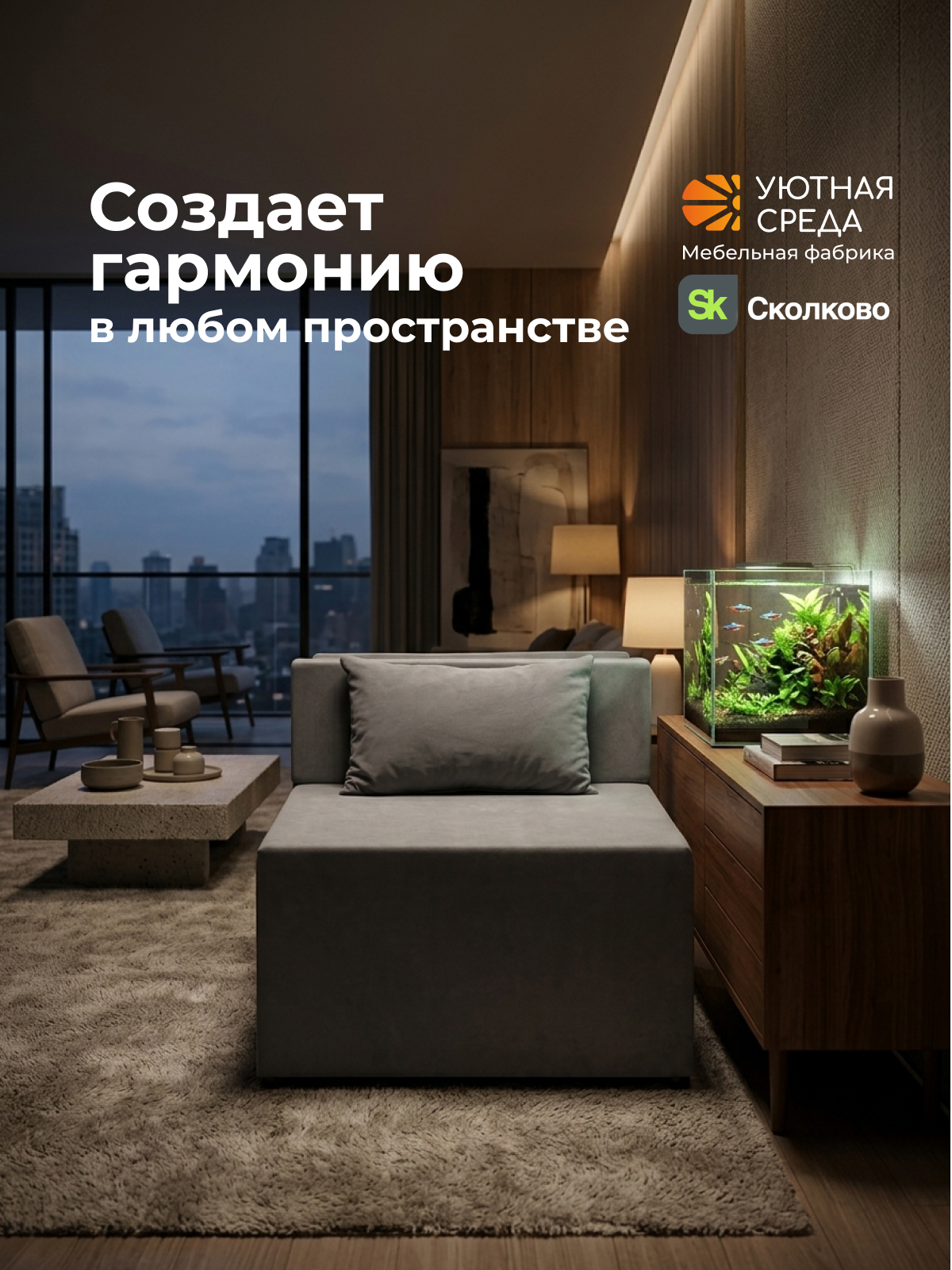 Кресло Уютная среда раскладной велюр серый серый - фото 21
